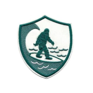 SURF BIGFOOT FERRO SU TOPPA 3,5" tavola da surf sasquatch applicazione ricamata - Foto 1 di 2