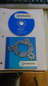 Rare Vintage Kubuntu 7.10 32-Bit Desktop Edition Official Live CD - Picture 1 of 2