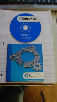 Rare Vintage Kubuntu 7.10 32-Bit Desktop Edition Official Live CD - Image 1 of 2