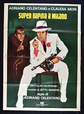 Plakat reklamowy Super Heist A Mediolan Adriano Celentano Mori Powiedzenie Mariano M365