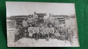WWI FRENCH SOLDIERS OF THE 1ST ARTILLERY REGIMENT. REAL PHOTOGRAPHIC POSTCARD. - Picture 1 of 2