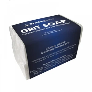 New Bradley Bradleycare Ps71129 Grit Soap Bars Twin Pack - Charcoal Pack (2 - Picture 1 of 2