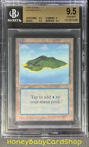 MTG Limited Edition Alpha 1993 Island (B) BGS 9.5 GEM MINT Old School 93/94 - Picture 1 of 6