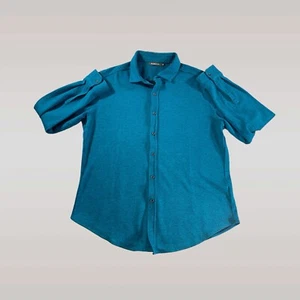 Bugatchi Shirt Mens XL Wool Blend Performance Knit Stretch Button Up Long Sleeve - Picture 1 of 8