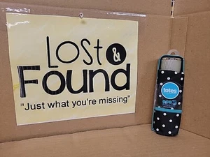 TOTES Handschirme ~ schwarz weiß Schweizer Punkte ~ Neu mit Etikett - Bild 1 von 5