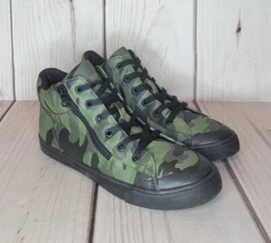 Cat & Jack Skylar Camouflage Lace-up/ Side Zip Casual Sneakers Boy's Size 5 - Picture 1 of 11