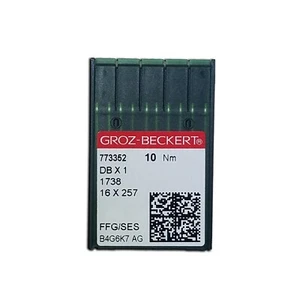 10 agujas de punta de bola para máquina de coser GROZ BECKERT 16X257 16X95 DBX1 16X231 1738 - Imagen 1 de 1