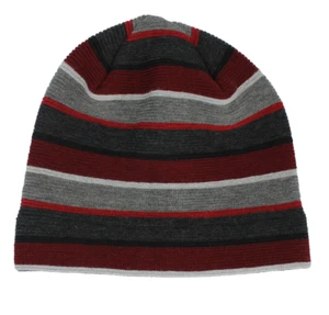 Beanie Strickmütze Damen Herren Mütze mehrfarbig rot reine Wolle - Bild 1 von 2