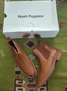 Hush Puppies Bounce Lavish tan leather chelsea boots Size EUR 38.5, US 8, UK 5.5 - Picture 1 of 13