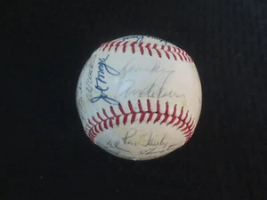 1973 NL All Star Autograph Team Ball (26) Seaver/Santo/Rose/Bench/Stargell - Foto 1 di 8