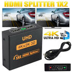 2 Port HDMI Splitter 12 Repeater Amplifier 3D 1080P HD 4K Hub 1 In 2 Out HL