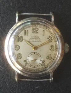  DOXA watch  IMPERMEABLE SHOCK -RESIST  ANTIMAGNETIQUE VINTAGE PROVA MM.33,00 - Picture 1 of 10