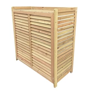 NSW NEW Timber Louvre Air Conditioner Cover 1050 x 1050 x 450mm - Picture 1 of 1