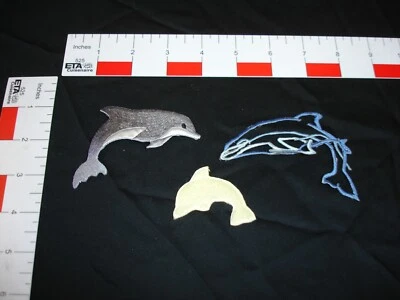 vintage dolphin patch set of three patches - Image 1 of 4
