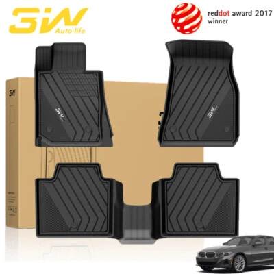 3W Floor Mats For 2019-2025 BMW 3 Series 330i 330e Sedan BMW 3 Series G20 Liners - Image 1 of 4