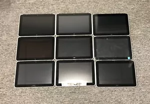 -BAD BATTERY* LOT OF 9 HP 10 PLUS 2201 TABLETS 10.1" WI-FI 16GB SILVER| AS IS!! - Picture 1 of 4