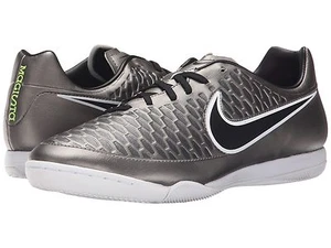 Nike Sneakers Metallic Pewter/Black/White Soccer Little Boys Size 10 - Picture 1 of 4