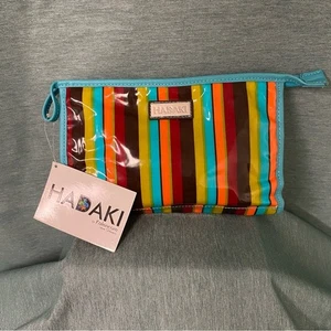 Hadaki Marsupio Multicolore a Righe Impermeabile Toilette Pos Cerniera Eco Friendly - Foto 1 di 2
