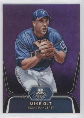 2012 Bowman Platinum Prospects Retail Purple Refractor Mike Olt #BPP30 - Image 1 of 2
