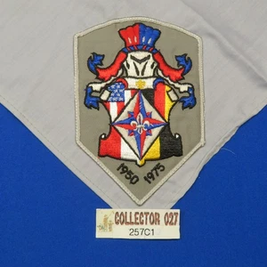 Fazzoletto da collo Boy Scout 1950-1975 25 anni USA Germania Consiglio Transatlantico 257C1 - Foto 1 di 3