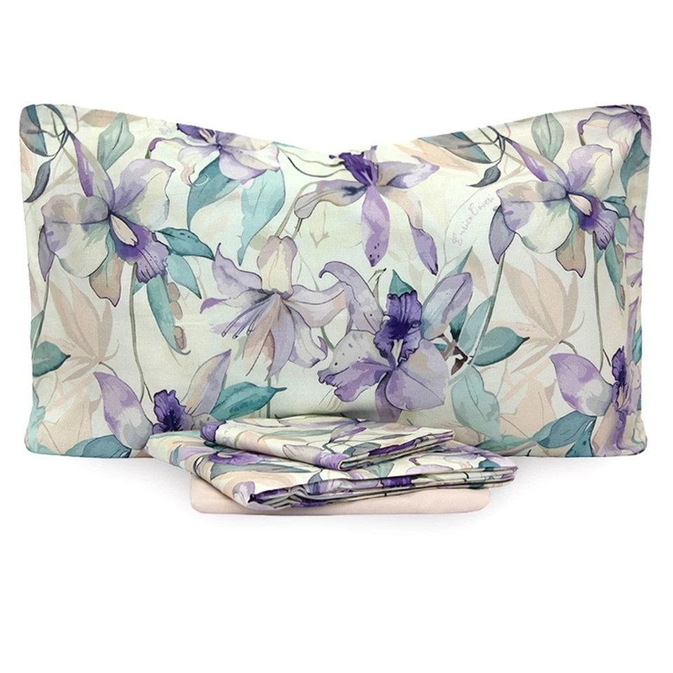 Completo lenzuola Aislin di Enrico Coveri in Percalle Matrimoniale AB862 - Immagine 1 di 1