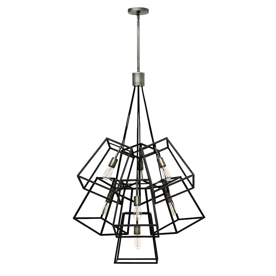 Hinkley Lighting Fulton 7 Light Foyer Large Foyer, Aged Zinc - 3357DZ - Изображение 1 из 1