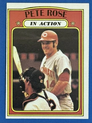 1972 Topps #560 Pete Rose en acción Cincinnati Reds - ¡Bonito! Foto 1 de 2