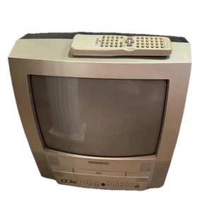 Magnavox MWC13D5 13” CRT TV DVD Combo Retro Gaming Works w/ Remote READ - Picture 1 of 10