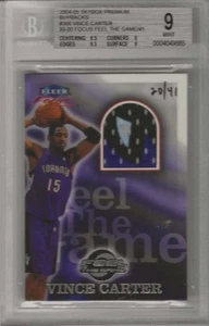 2004-05 Vince Carter Skybox Premium Game Used BUYBACKS #20/41 1999-00 BGS 9 MINT - Picture 1 of 2
