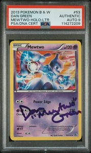 PSA 9 Mewtwo-Holo #53 Dan Green Autograph 2013 Legendary Treasures 114272209 - Picture 1 of 2