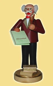 Profesor ahumador con libro de clase altura = 22 cm NUEVO fumar figura ahumador ahumador - Imagen 1 de 1