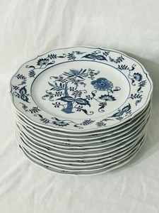 12 - Blue Danube Japan Dinner Plates Blue Onion Design 10 3/8” New Condition - Picture 1 of 10