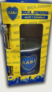 BOCA JUNIORS MATE + Pajita en Caja Argentina - Imagen 1 de 2