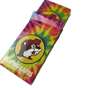 Carte da gioco Buc-ee’s Tie Dye nuove in scatola danneggiata stazione di servizio novità - Foto 1 di 5