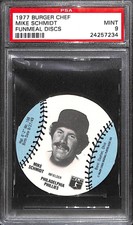 1977 Burger Chef Funmeal Discs  Mike Schmidt PSA 9 24257234
