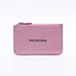BALENCIAGA Cash Large Long Coin & Card Holder Leather Logo - Bild 1 von 8