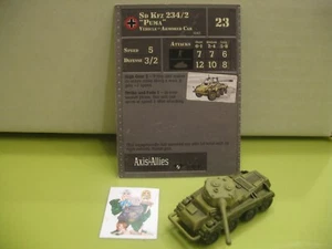 =Axis & Allies Miniatures CIELOS DISPUTADOS Sd Kfz 234/2 "Puma" con tarjeta 35/45= - Imagen 1 de 1