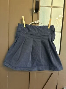 Size 8 Navy Blue Children’s Place Skirt W/ Shorts Pleated Uniform “skort” - Picture 1 of 9
