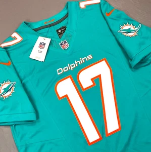 New Nike Jaylen Waddle Miami Dolphins Aqua Vapor FUSE Jersey Sz L $175 - Picture 1 of 13