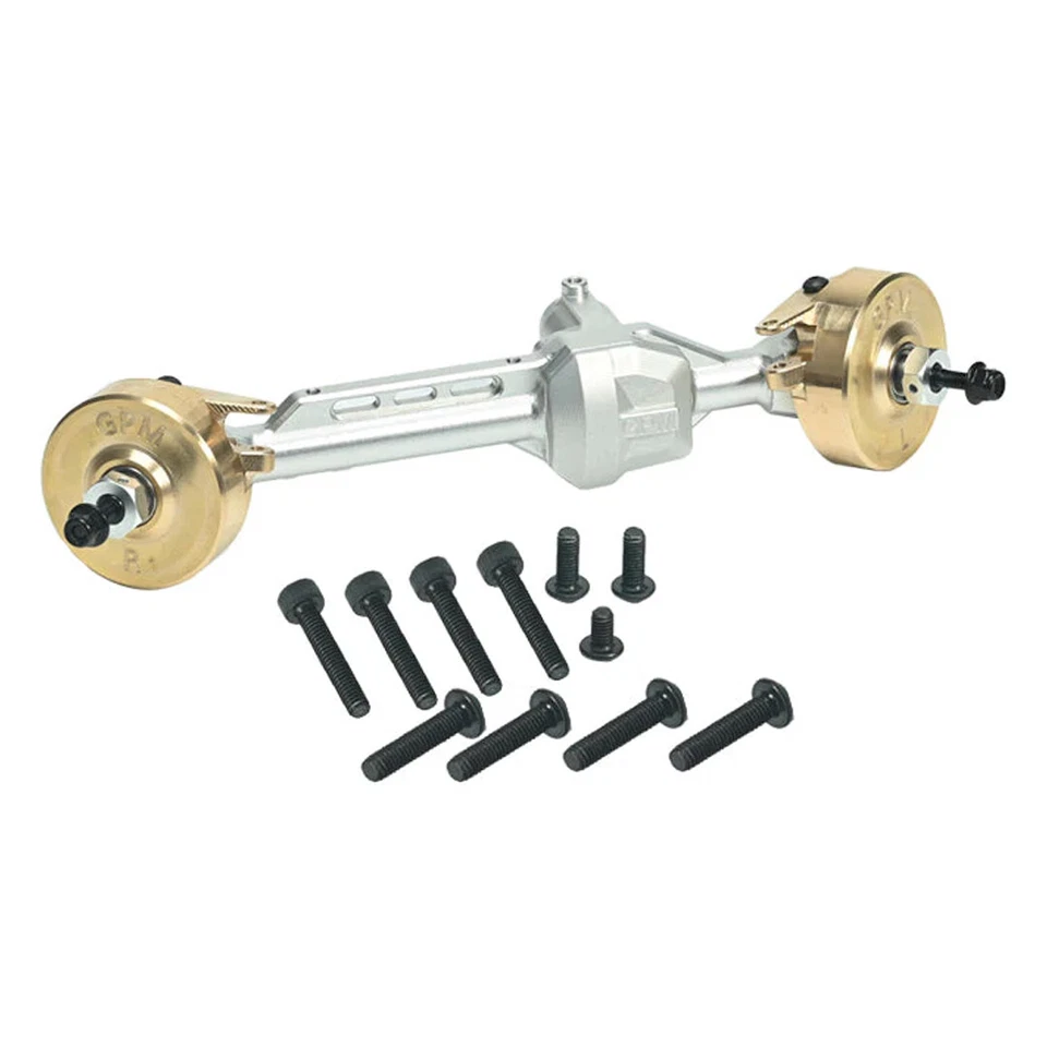 Carcaça de eixo reto dianteiro de latão GPM Alum 7075 prata para axial 1/10 SCX10 Pro - Imagem 1 de 1