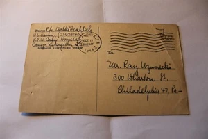 POSTAL DE CAMPO DE PRISIONEROS DE GUERRA DE ESTADOS UNIDOS A ALEMANIA 1944 CAMPAMENTO LIVINGSTON LA. Con movimientos de juego de ajedrez - Imagen 1 de 5