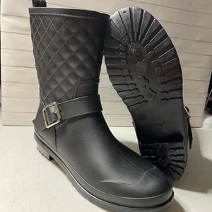 Capelli New York Regenstiefel Damen Größe 9 schwarz offene Box - Bild 1 von 5