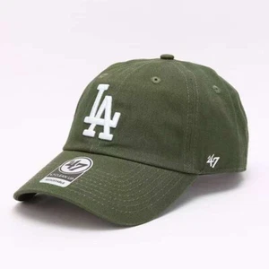 LA Dodgers '47 Clean-Up Hat Sandlewood Green, Adjustable Baseball Cap MLB - Picture 1 of 7
