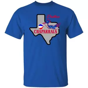 Dallas Chaparrals T-shirt Classic ABA Basketball - Picture 1 of 5