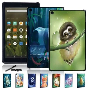 UK Animal tablet shell Cover Case For Amazon Fire 7/ HD 8 10/HD 8 10 Plus +Pen - Picture 1 of 28