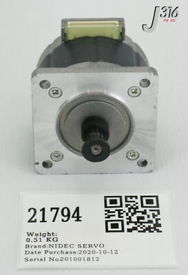 21794 NIDEC SERVO SERVO STEPPER MOTOR W/ GEARHEAD KA60JM2-002 - Image 1 of 4