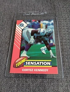 1993  CORTEZ KENNEDY - Kenner Starting Lineup Card - SEATTLE SEAHAWKS - (Color) - Picture 1 of 2