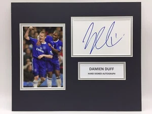 RARE Damien Duff Chelsea Signed Photo Display + COA AUTOGRAPH IRELAND SASSIGNED - Picture 1 of 5
