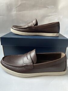 NIB Cole Haan Men's Hyannis Penny Loafer II Size 10 Brown Leather C26467