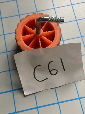 Neumático de repuesto para andador infantil Bright Starts rueda trasera naranja C61 Foto 1 de 4